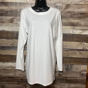 J. Jill Long Sleeve White Shirt size M